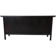 T.H. Robsjohn Gibbings for Widdicomb Ebonized "Ming" Sideboard Credenza