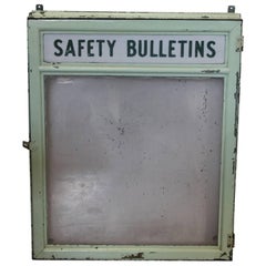 Vintage 1930s Safety Bulletins Message Shadow Box