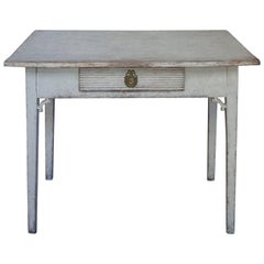Swedish Work Table with Apron Drawer