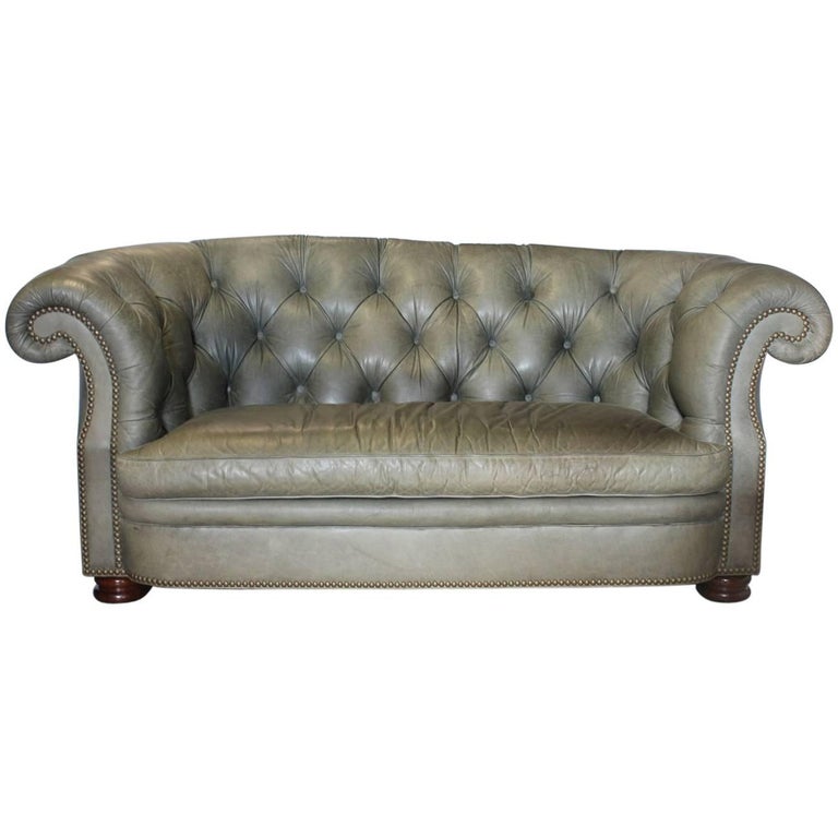 Chesterfield Tufted Leather Sofa By Han And Moore At 1stdibs Chesterfield Tufted Leather Sofa By Han Moore For