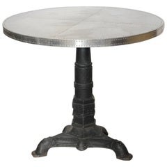 Antique Bistro Cast Iron Table