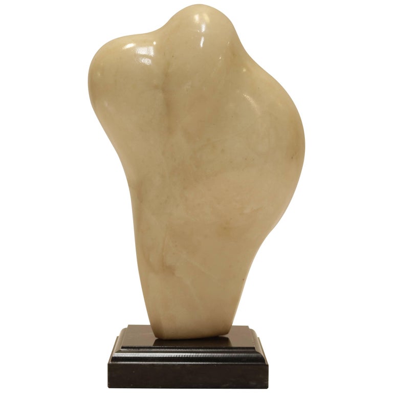 Bold White Marble Sculpture by Istvan Toth at 1stDibs