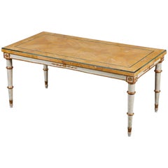 19th Century Marble and Pine Low Coffee Table