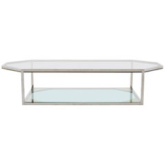 Large Chrome Coffee Table