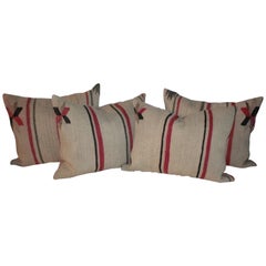Early Navajo Indian Weaving Saddle Blanket Pillows