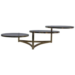 1970s Italian Swivel Coffee Table