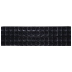 Floating Black Brutalist Credenza by De Coene