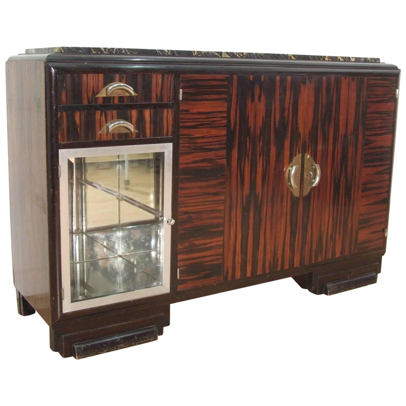 French Art Deco Sideboard Cocktail Dry Bar