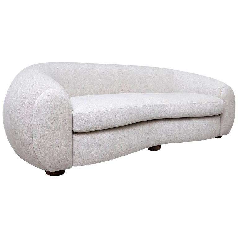Large Sofa in the Style of Jean Royere For Sale at 1stDibs | royere sofa,  royère upholstered seating, jean royere sofa