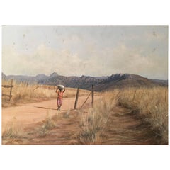 Stan Altchedjian Peinture sud-africaine Kalahari Karoo Desert