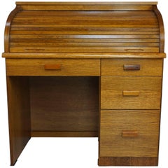 Vintage Wooden Desk with Shutter