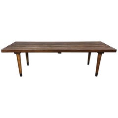 Vintage Slat Coffee Table in Walnut