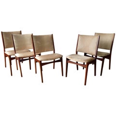 Set of Five Danish Modern Rosewood Chairs