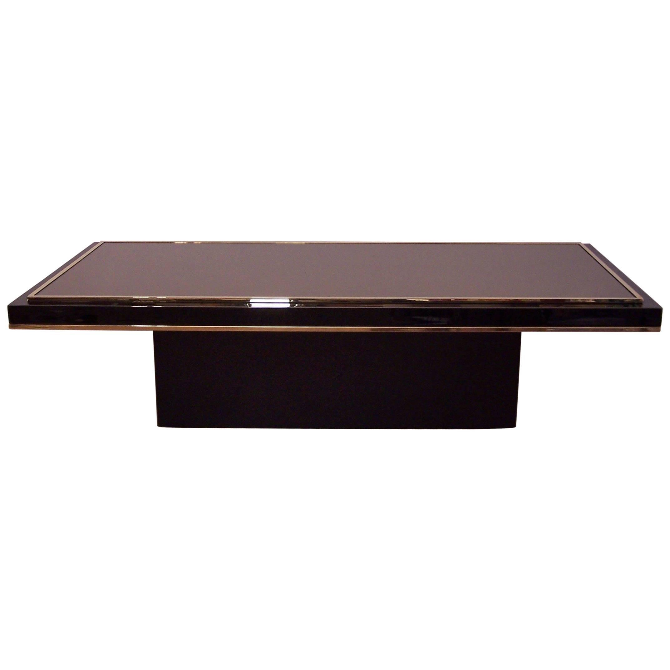 Dutch Design and Gold Coffee Table with Fine Gold 23-Carat by Roger Vanhevel