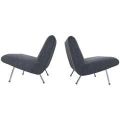 Pierre Guariche Model 'Breda' Lounge Chairs for Meurop, 1960s, New Upholstery!