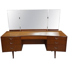Wooden Teak and Curved Dressing Table