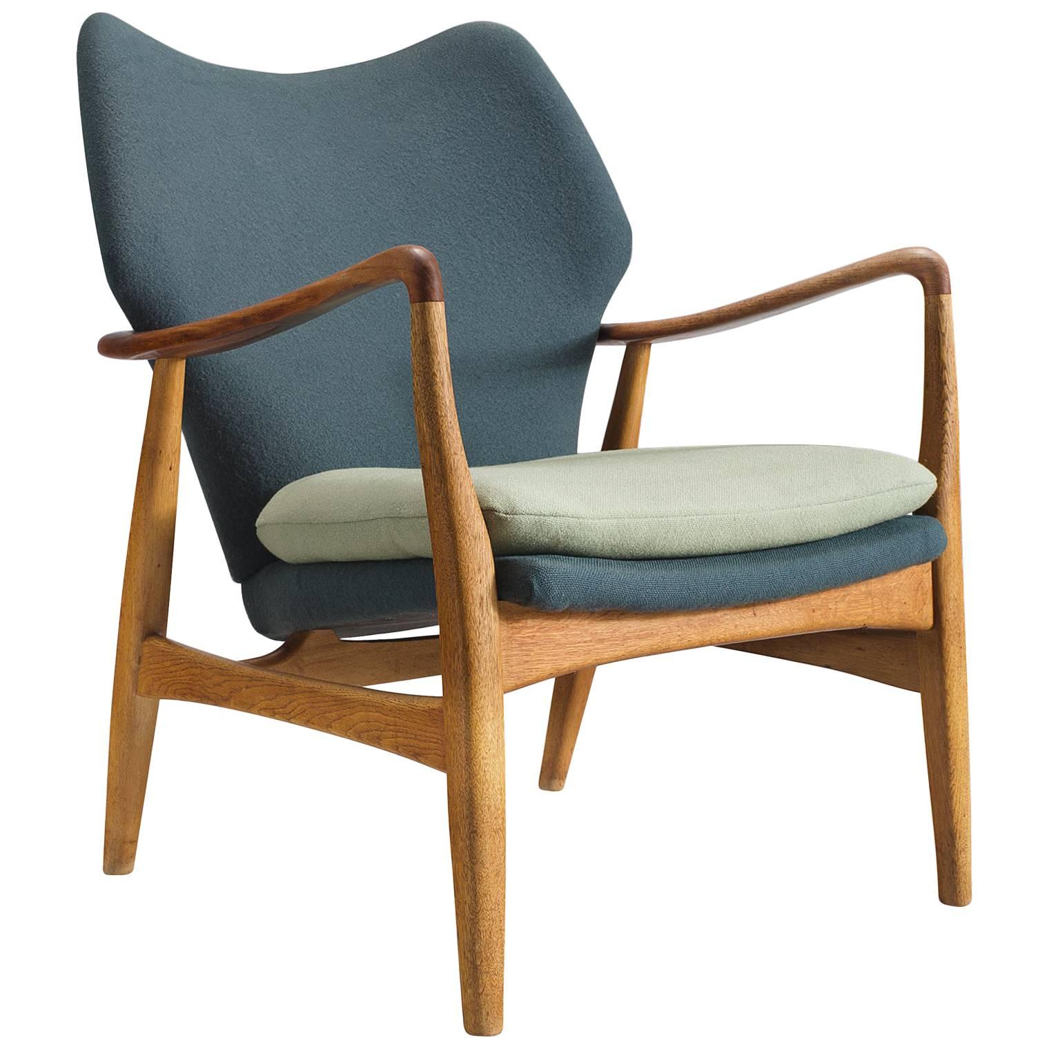 Aksel Bender Madsen Teak and Oak Lounge Chair