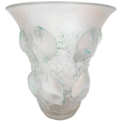 'Saint Francois', an Art Deco Opalescent Glass Vase by Rene Lalique