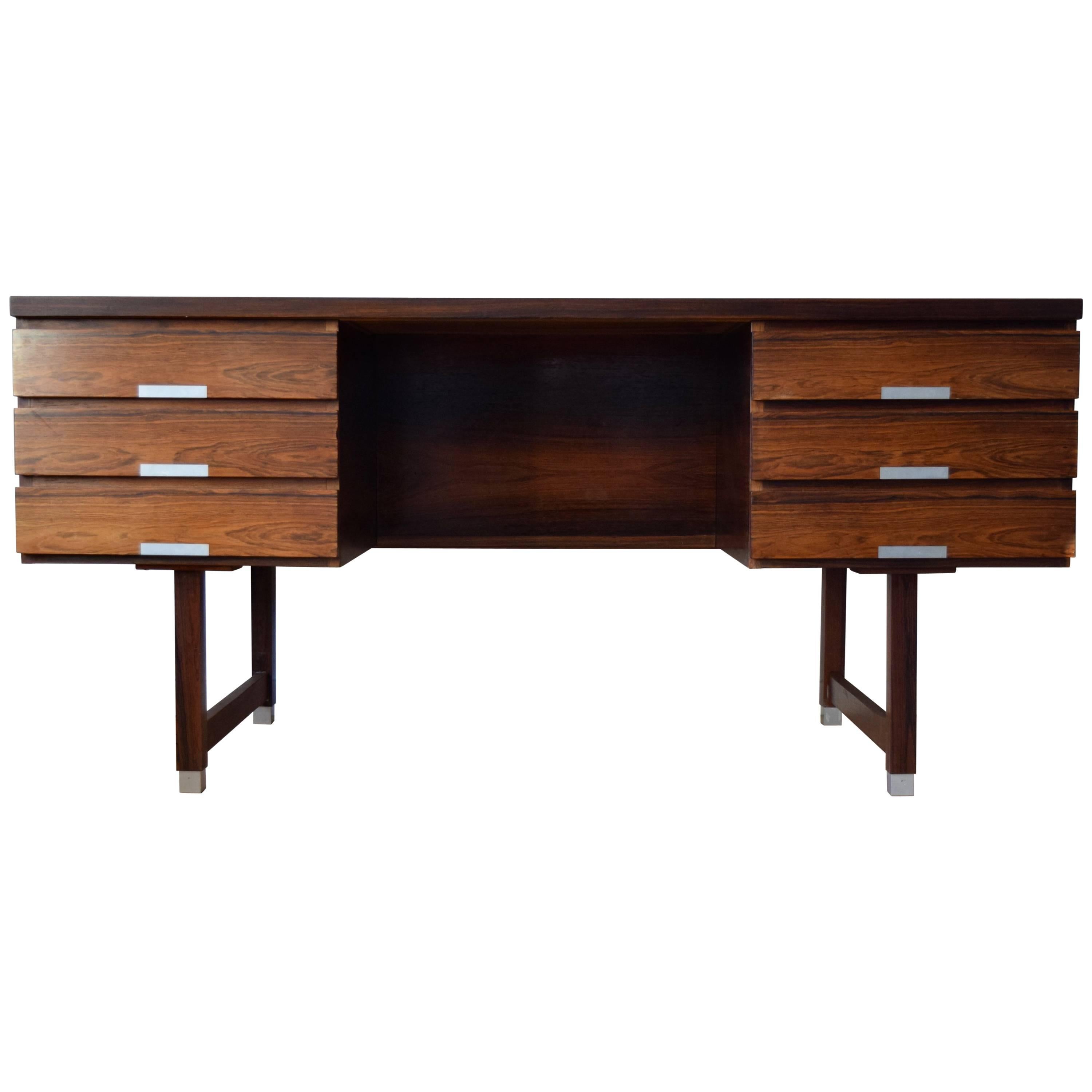 EP401 Rosewood Executive Desk by Kai Kristiansen for Schou Andersen, 1960s For Sale