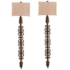 Pair of Wrought Iron Sconces