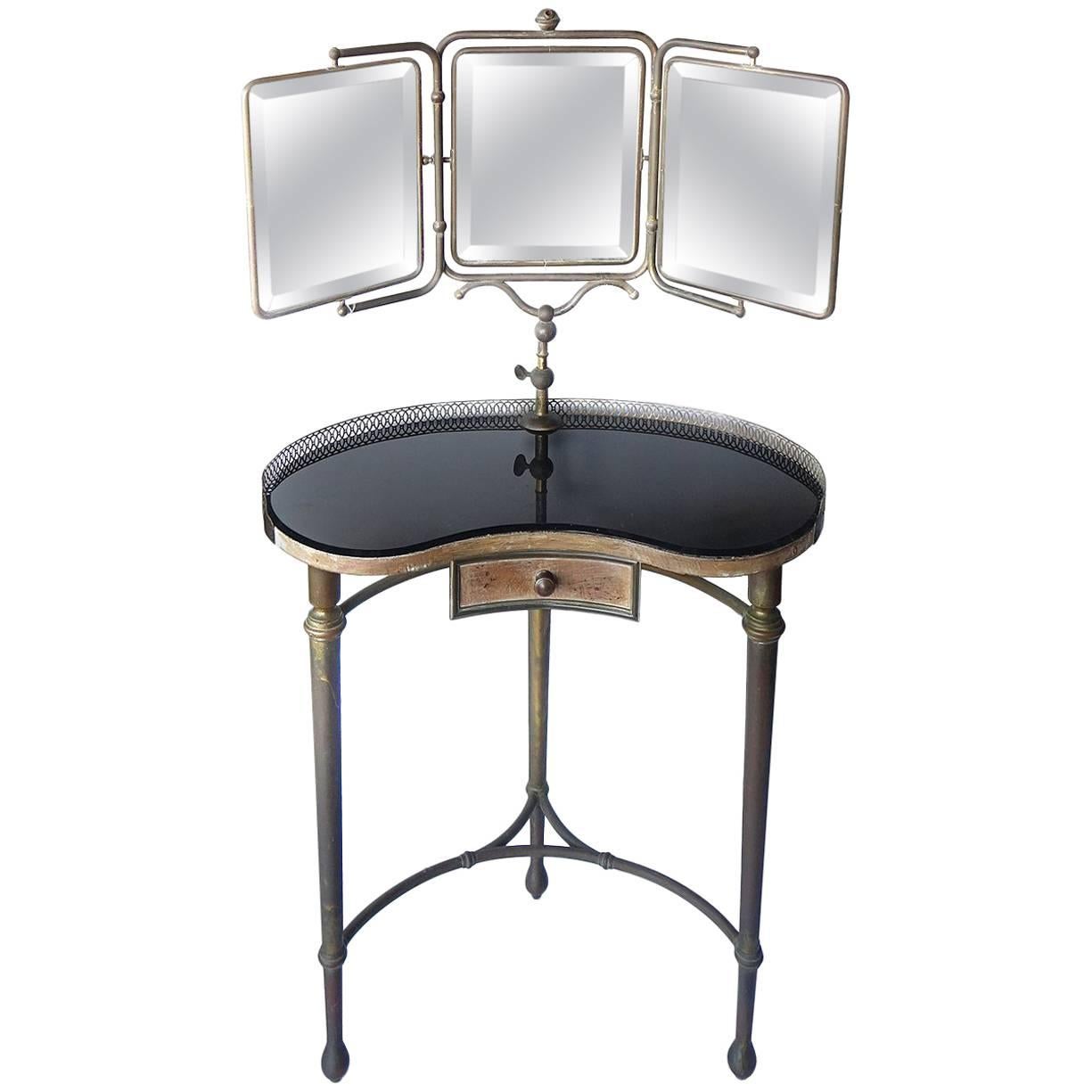 French Art Deco Articulated Mirror Vanity