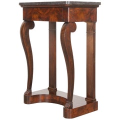 French 19th Century Petite Burl Rosewood Restauration Console