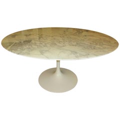 Eero Saarinen for Knoll Arabescato Marble Dining Table