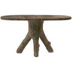 Antique French Faux Bois Table