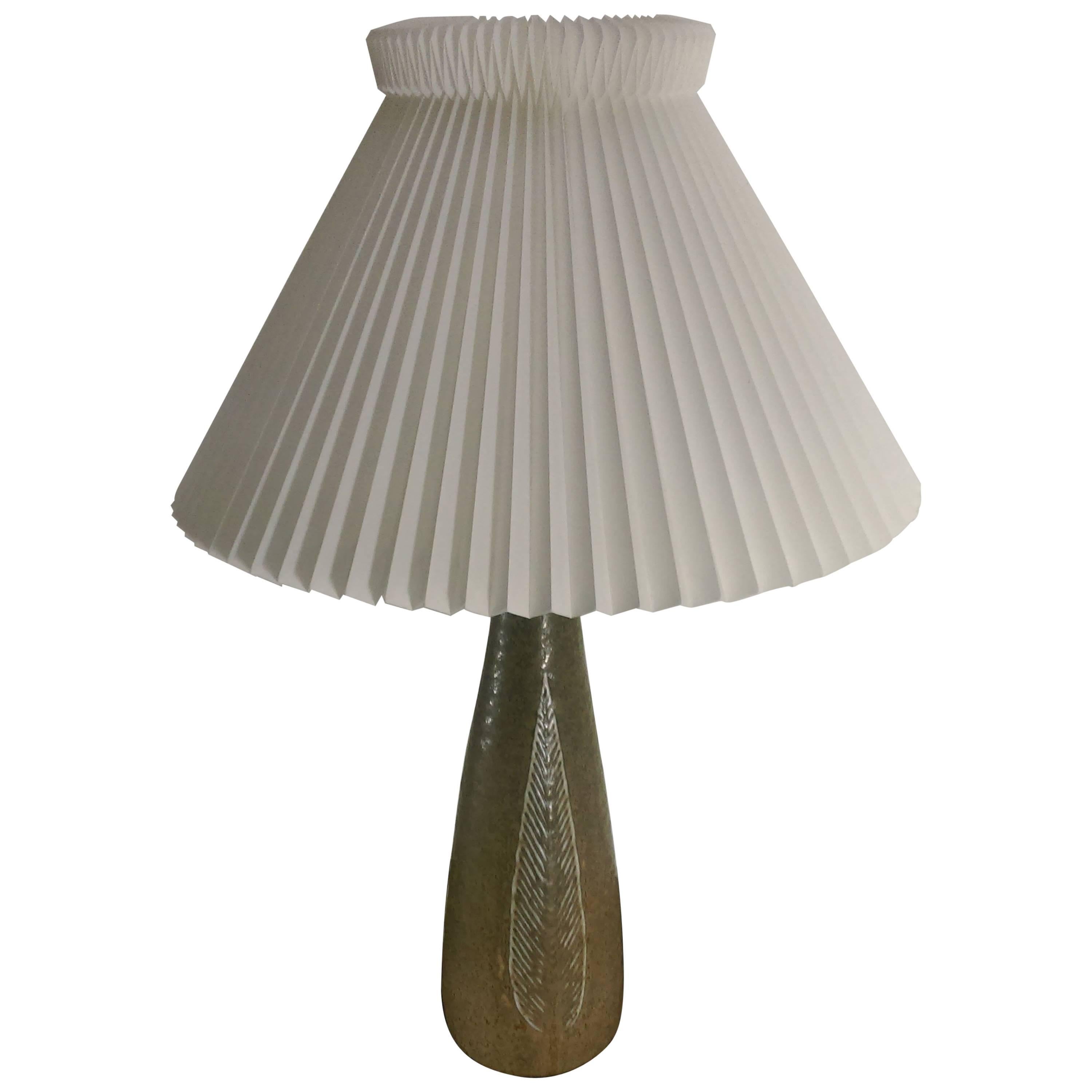 1960s Gerd Bogelund Celadon Glazed Stoneware Lamp by Royal Copenhagen