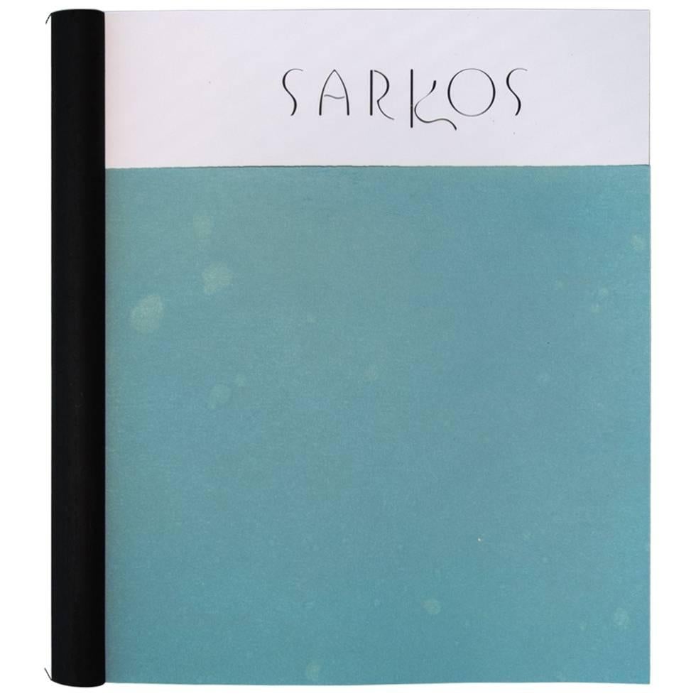 SARKOS IMMERSION Sample Atmospheric Contemporary Hand-Painted Wallpaper For Sale