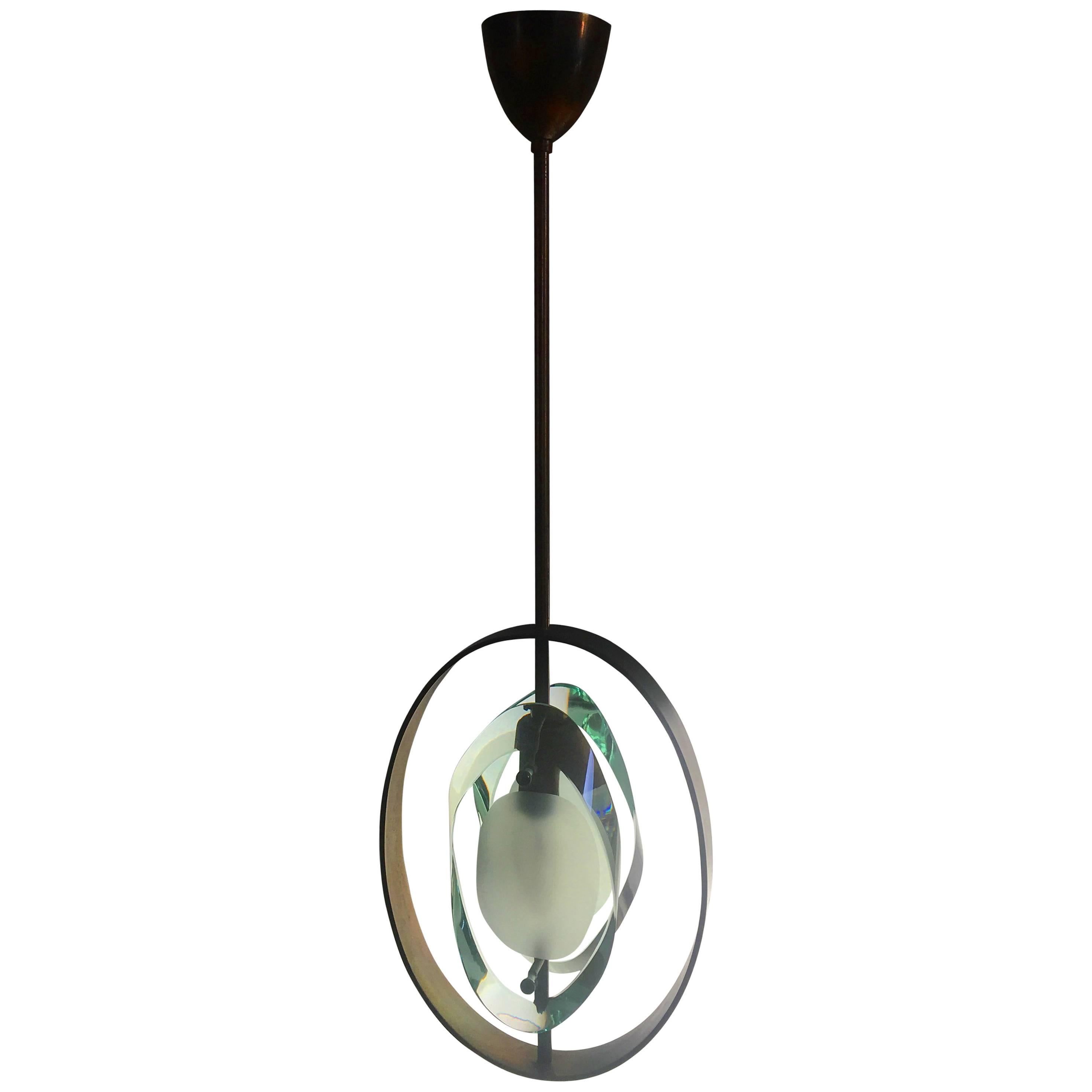 Original Pendant Lamp by Max Ingrand for Fontana Arte, Model 1933, 1961
