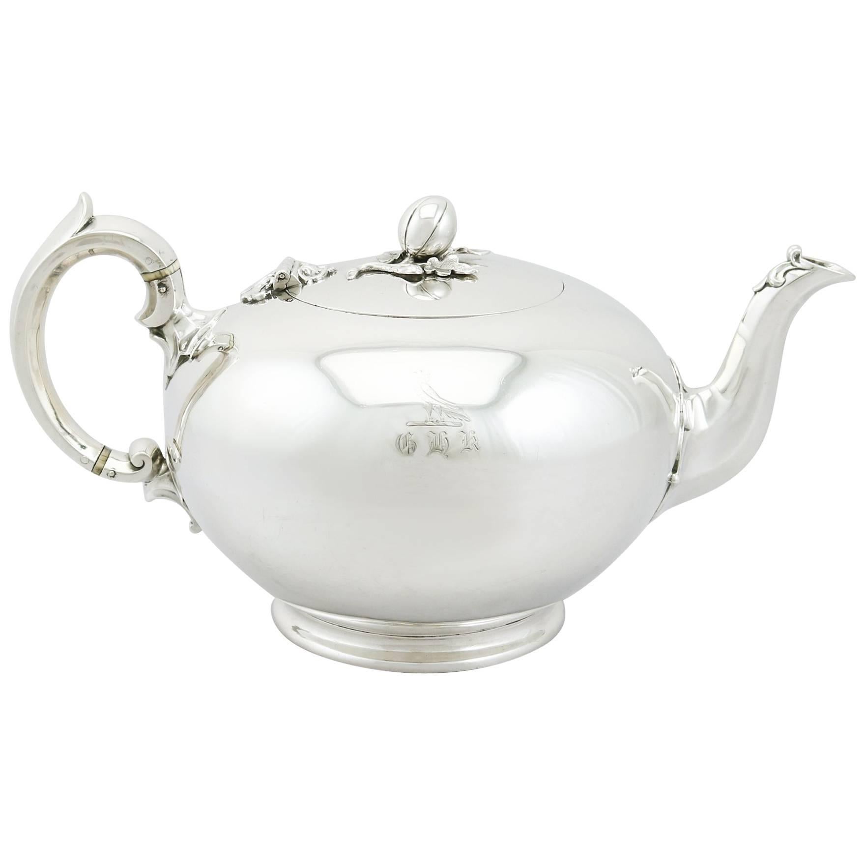 1840s Victorian Sterling Silver Teapot