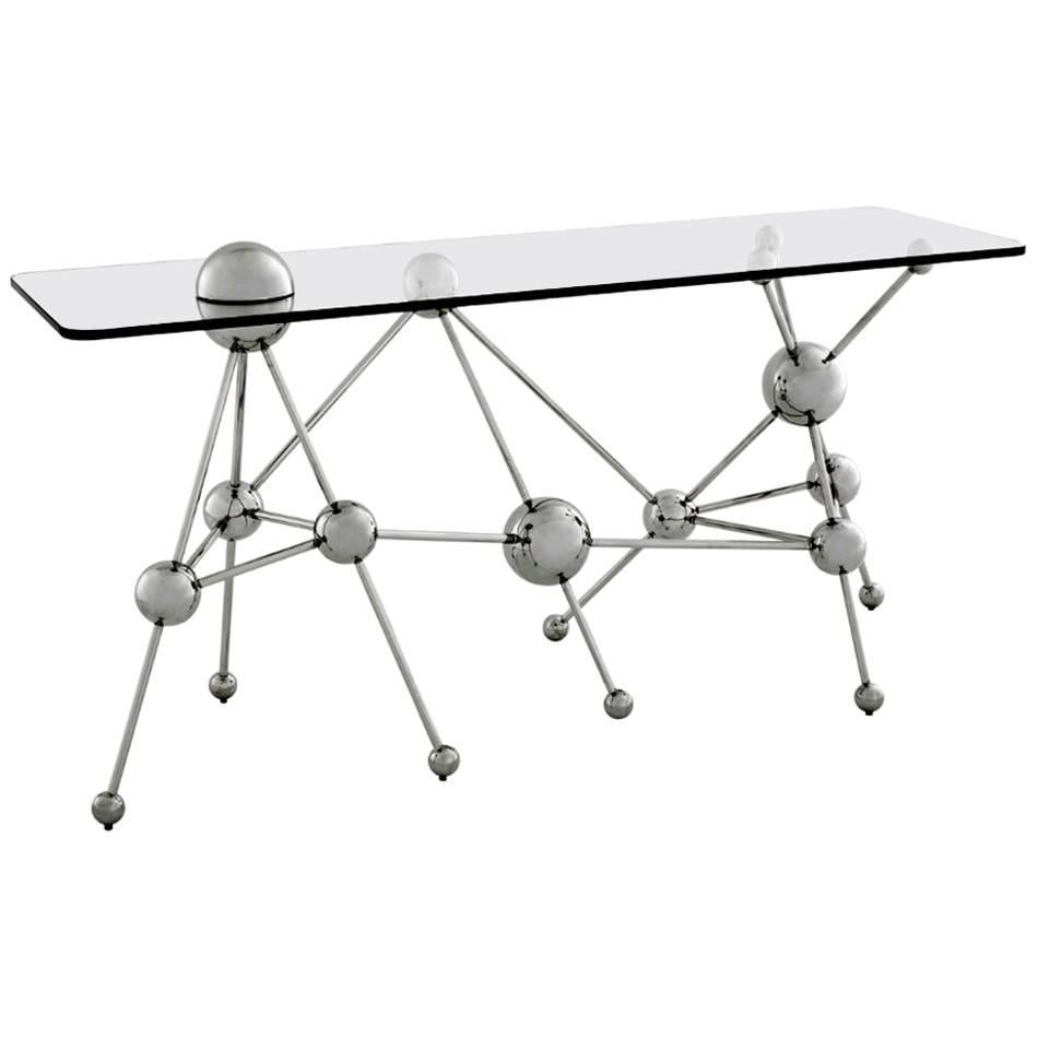 Contemporary Molecular Atomic Design Sideboard, Gio Ponti Style For Sale
