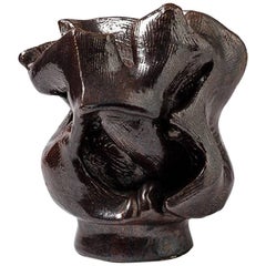Ceramic Sculpture with Glaze Decoration by Michel Lanos, 1994