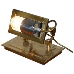 Exhibition Solid Brass Up Lighter Lamp, Free Standing, Angle Adjustment Bankers