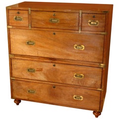 Superb Quality 19th Century Mahogany Campaign Chest