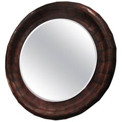 Vintage Massive Round Mirror