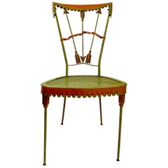 Tomaso Buzzi Wrought Iron Side Chair