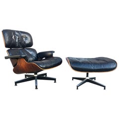 1960s Herman Miller Lounge Chair and Ottoman