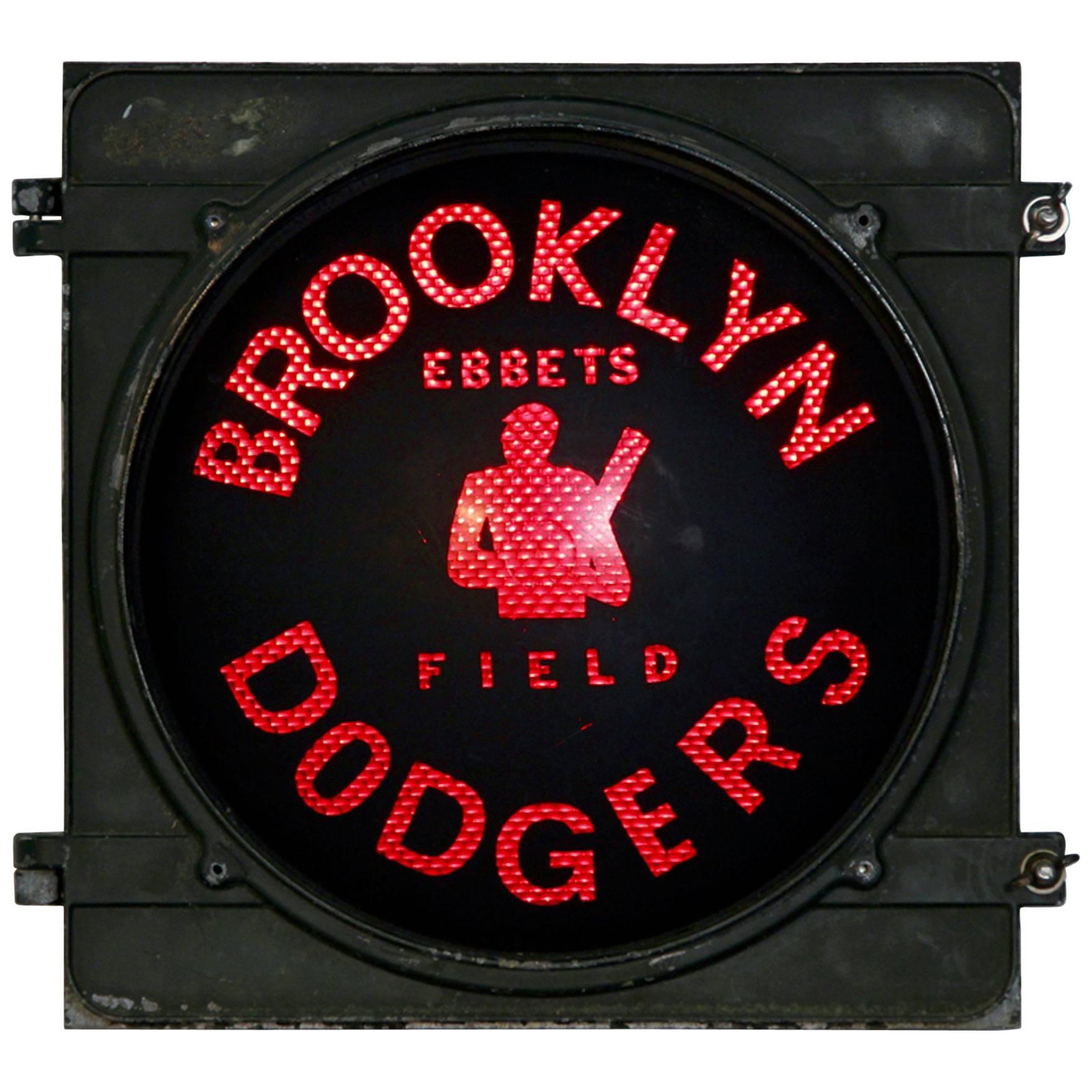 Vintage Brooklyn Dodgers Ebbets Field Light For Sale