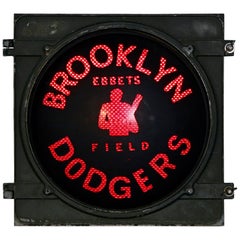 Vintage Brooklyn Dodgers Ebbets Field Light