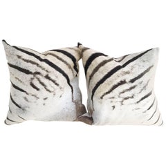 Forsyth Zebra Hide Pillows, No. 204 & 205