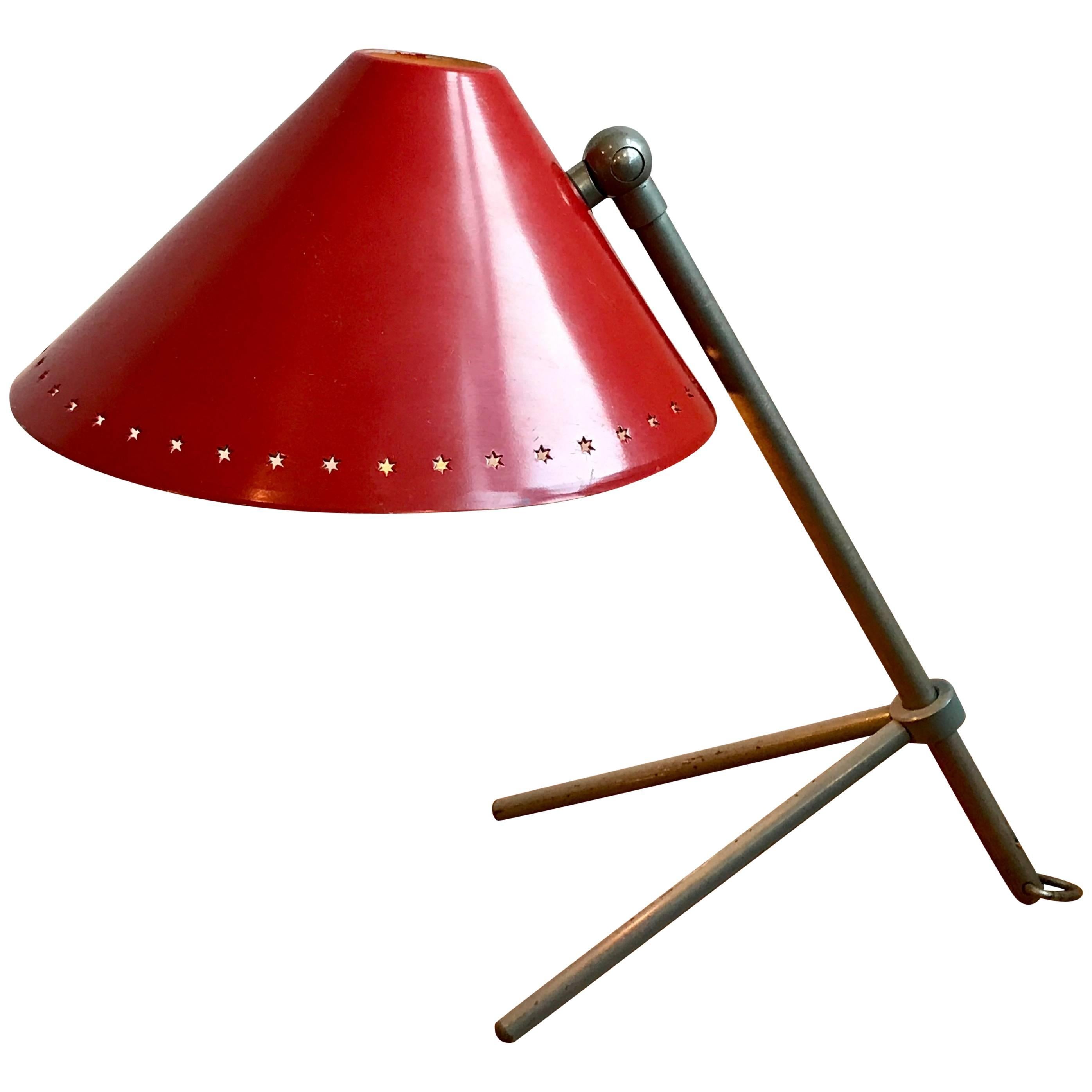 Midcentury "Pinocchio" Table or Wall Mount Lamp by H. Busquet for Hala, 1950s
