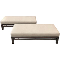 Dunbar Pair of Upholstered Benches Designed by Edward Wormley