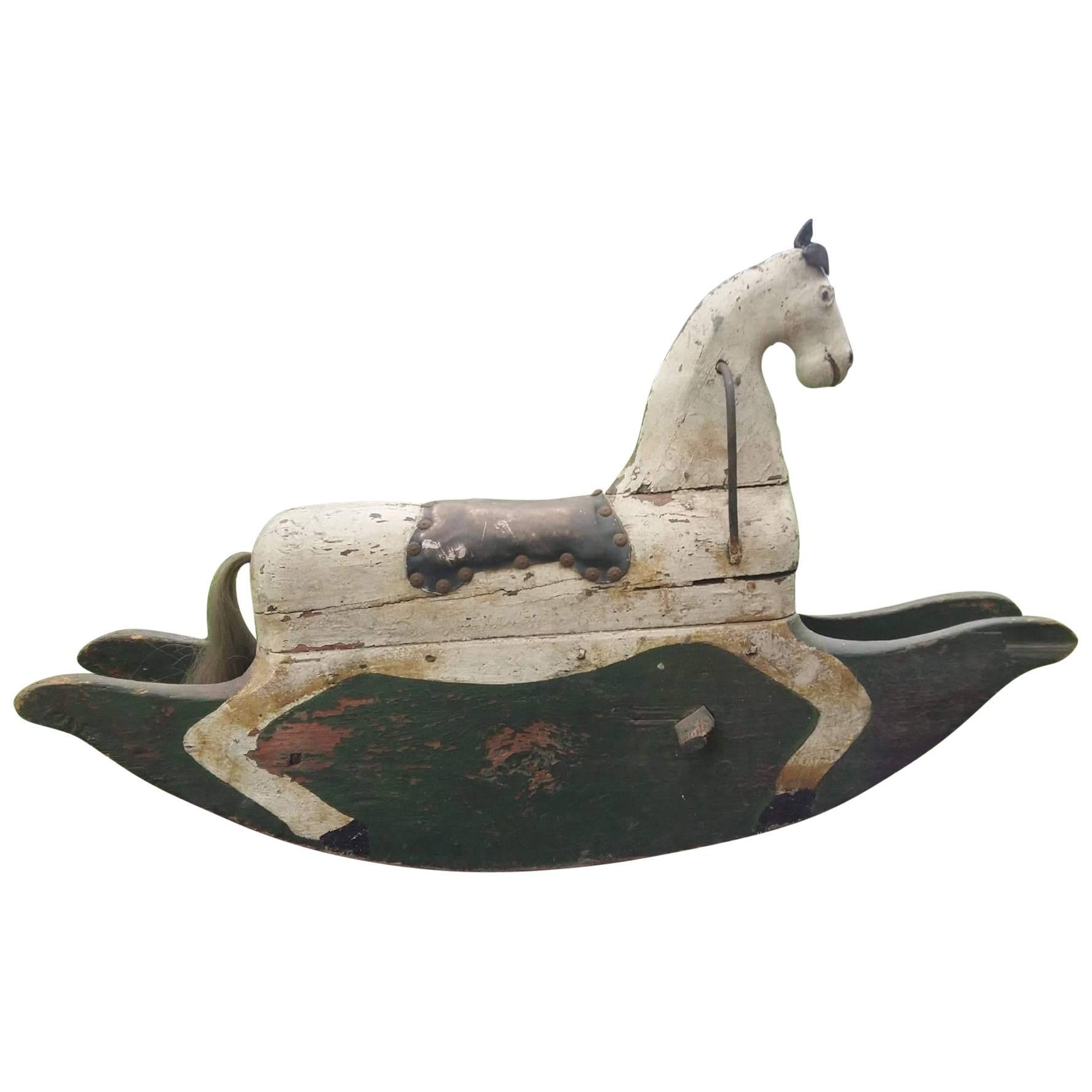 18th/19th Century Swedish Rocking Horse For Sale