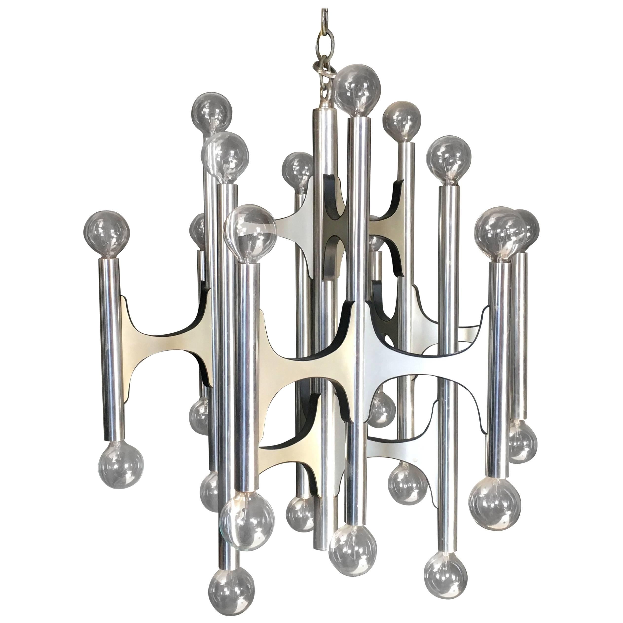 24 Bulb Gaetano Sciolari Chandelier for Lightolier