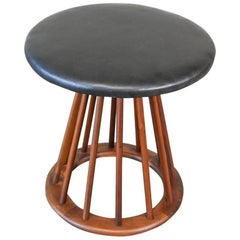 Walnut Spindle Stool by Arthur Umanoff
