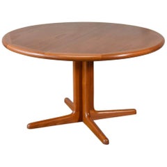 Round Danish Teak Dining Table