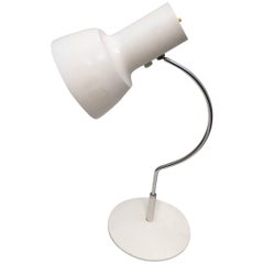 White Midcentury White Table Desk Lamp by Josef Hurka for Napako