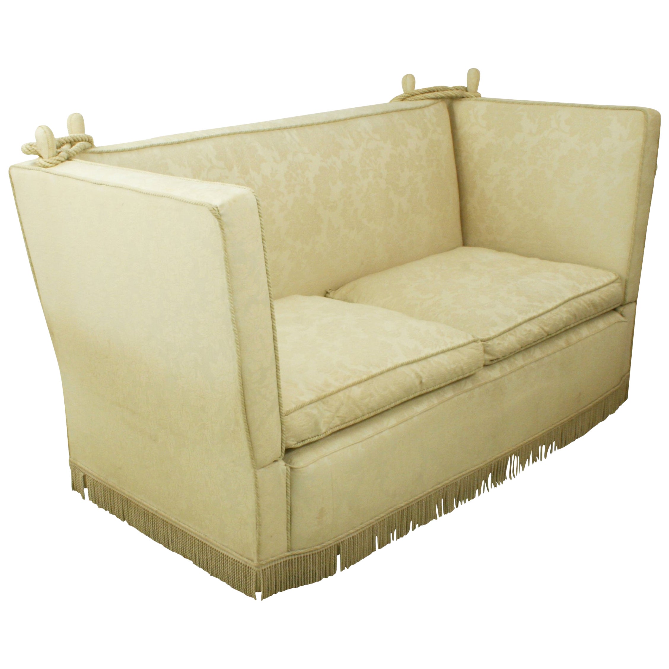 Antique French Cherry Country Sofa at 1stDibs